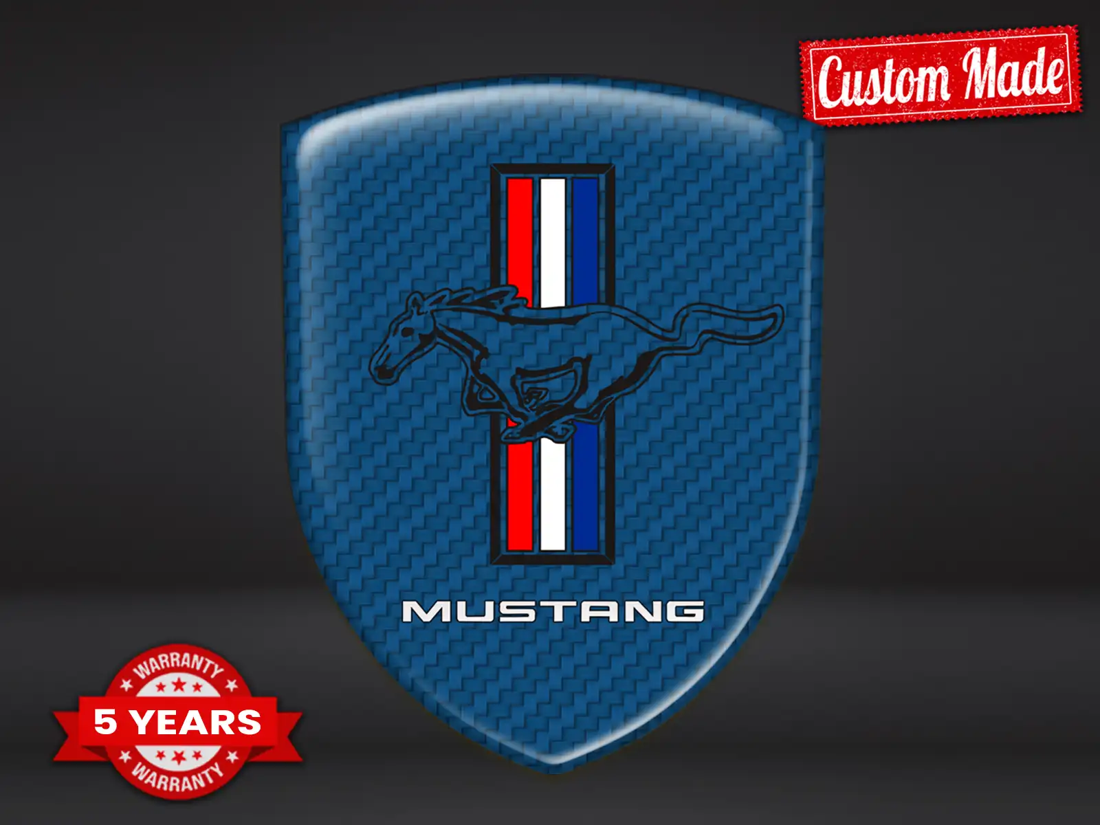 Ford Mustang Pare-Brise Auto Course Étoile Minimaliste